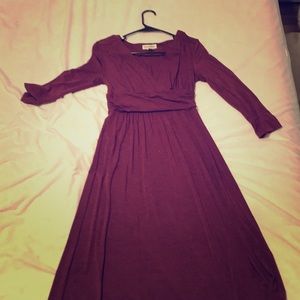 Artisan NY knit dress burgundy